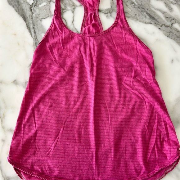 Lululemon racerback tanks. All size 6. Bundle of 4. Purple, white, orange, pink - Picture 9 of 9